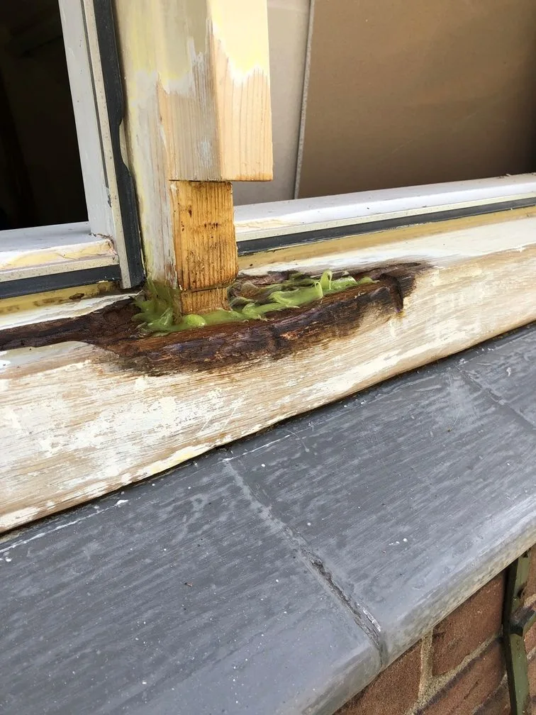 Dry Fix aangebracht en aanbranden