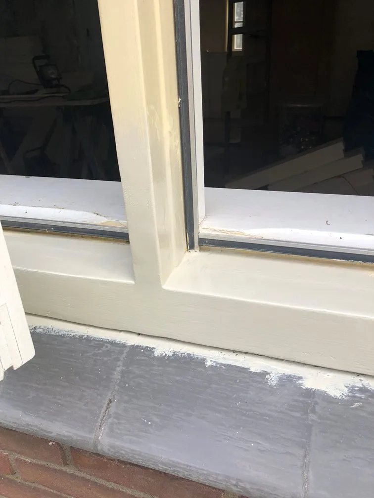 Na schuren en bijwerken overgronden